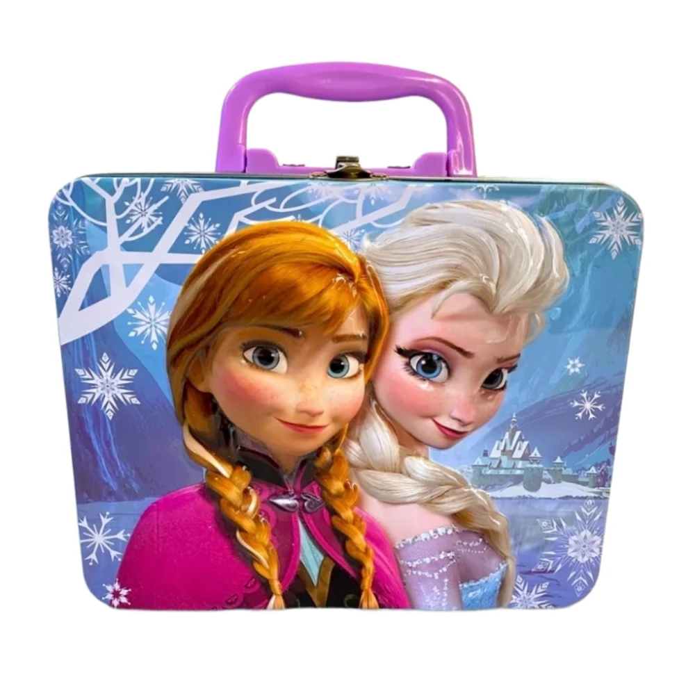 Vintage Frozen Disney Lunchbox Metal  School Lunchbox Travel Tin Lunch Bag Box
